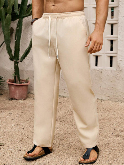 SIMONE  |  PANTALONI CROPPED IN LINO 