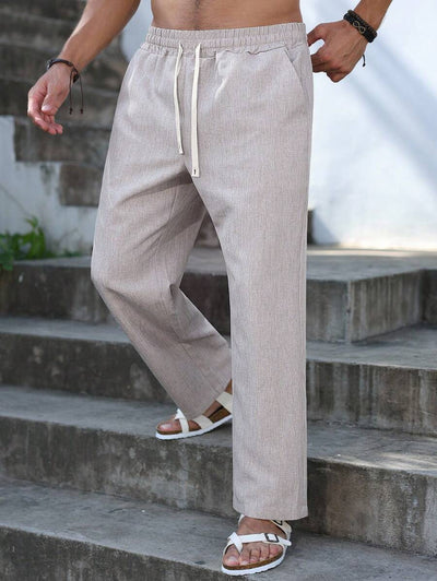 SIMONE  |  PANTALONI CROPPED IN LINO 
