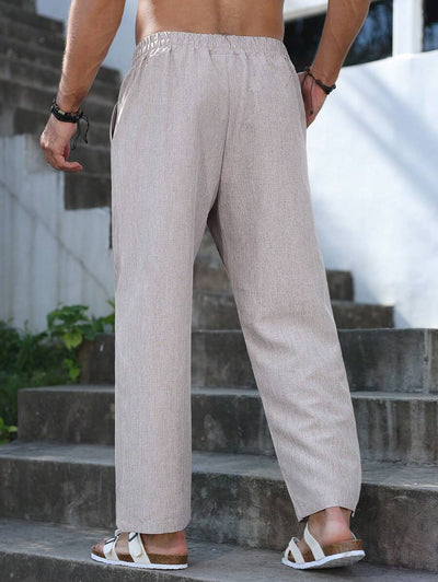 SIMONE  |  PANTALONI CROPPED IN LINO 