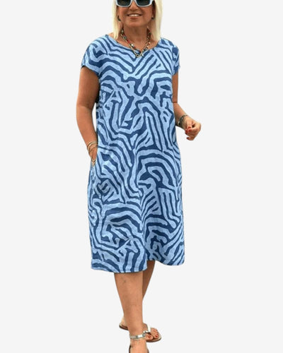 Nelia™| Sommerkleid mit Rundhalsausschnitt