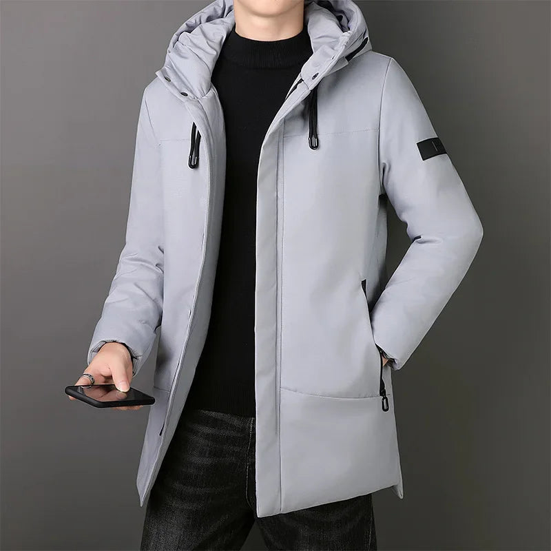 Elegante lange Herrenjacke