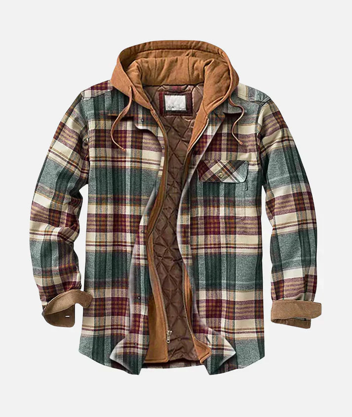 Matthias™ I Patchwork-Jacke mit Karomuster