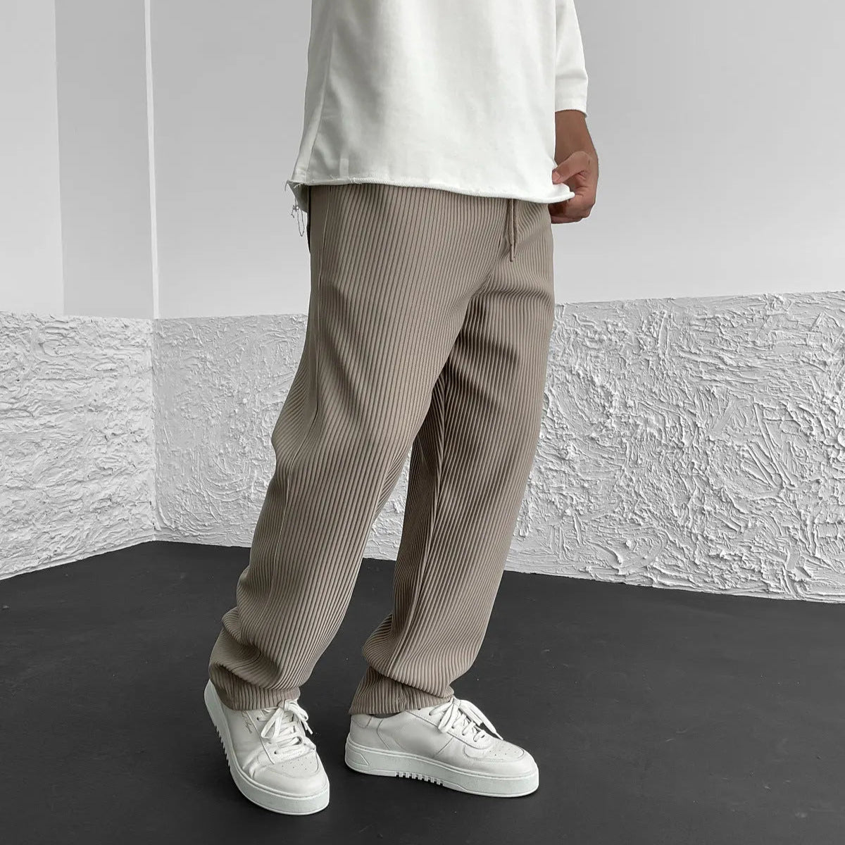 ROSSI ROMA | PANTALONI IN MAGLIA A COSTE