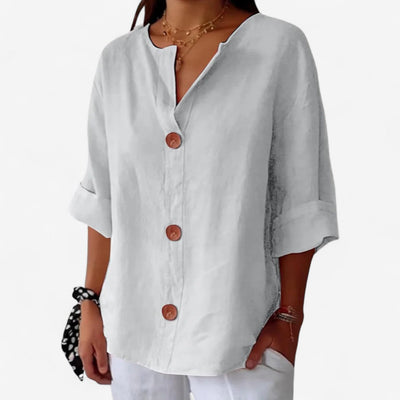 Clara™ | Leinenbluse Casual
