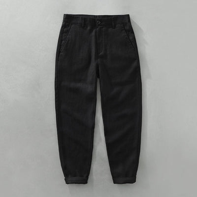 ROSSI ROMA | PANTALONI DRITTI IN LINO