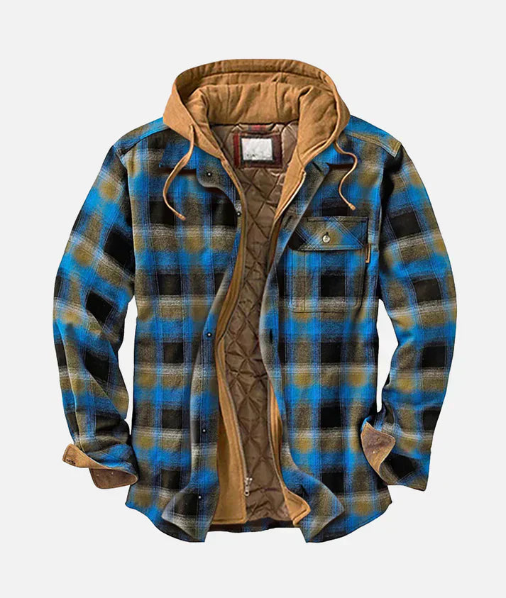 Matthias™ I Patchwork-Jacke mit Karomuster