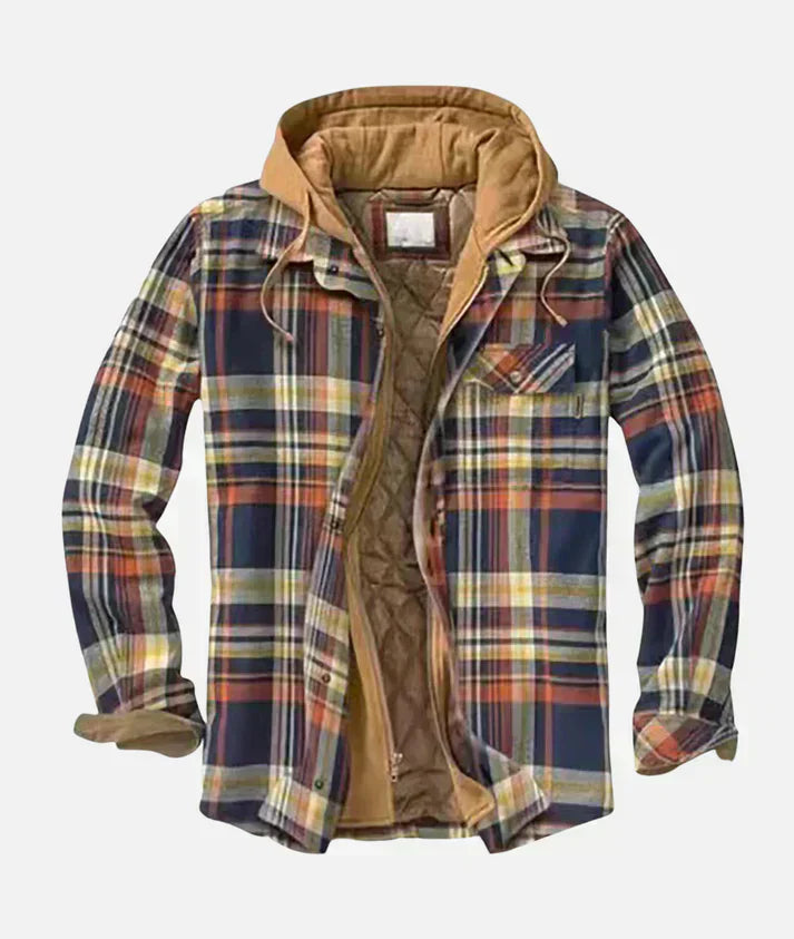 Matthias™ I Patchwork-Jacke mit Karomuster