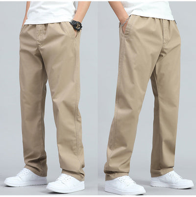 ROSSI ROMA | PANTALONI LARGHI DA UOMO IN COTONE
