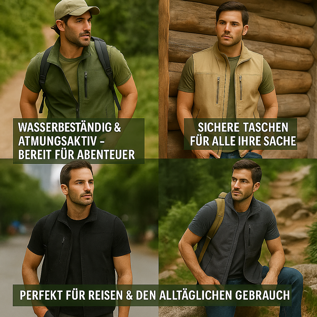 Peter™ | Atmungsaktive Cargo-Bodywarmer mit mehreren Taschen (STOCK CLEANING!)