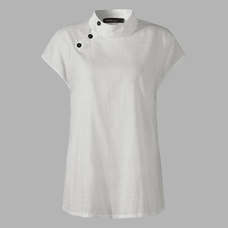Lina – Stilvolle Bluse mit maskulinem Touch & Vintage-Charme