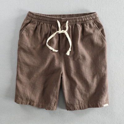 TOMMASO | PANTALONCINI IN COTONE BIOLOGICO E LINO