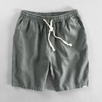 TOMMASO | PANTALONCINI IN COTONE BIOLOGICO E LINO