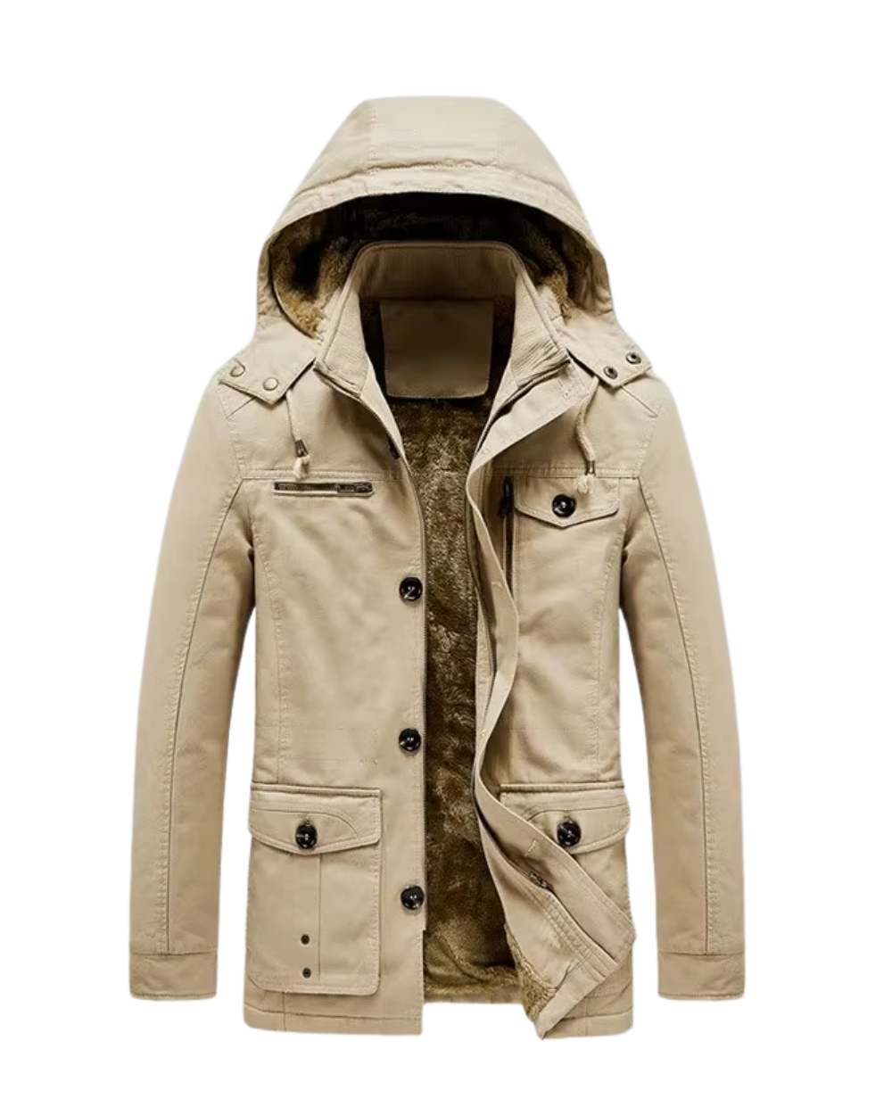 Elegante wattierte Premium-Winterjacke