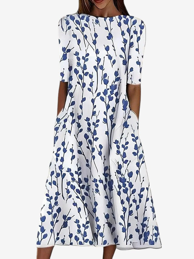 Sela™ – Midikleid mit Küstenblumenprint