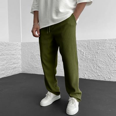 ROSSI ROMA | PANTALONI IN MAGLIA A COSTE