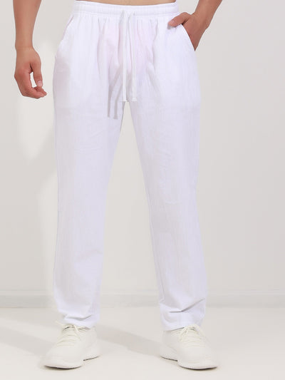 ENRICO | PANTALONE LARGO IN COTONE CON CORDINO