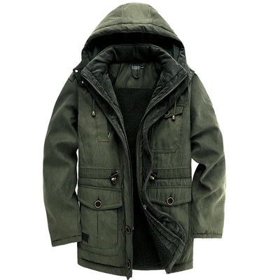 Elegante wattierte Outdoor-Jacke