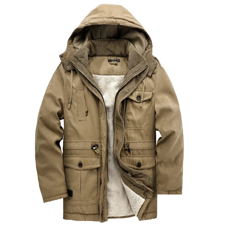 Elegante wattierte Outdoor-Jacke